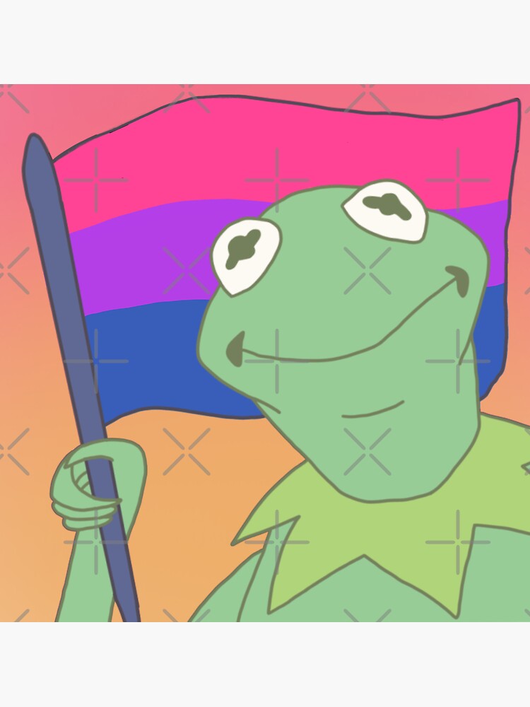 Bi Frog Pride Flag Sticker For Sale By Goetzrae Redbubble