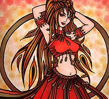 Scarlet Belly Dancer by lacychenault