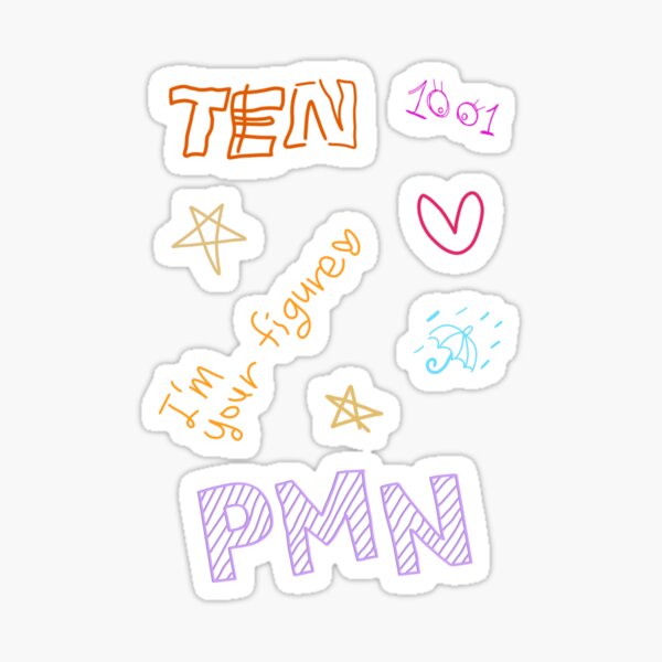 Ten Paint Me Naked Stickers Sticker For Sale By Osakasuh Redbubble