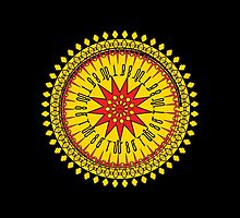 النار والذهب (Fire And Gold) by 1B8MFINEART