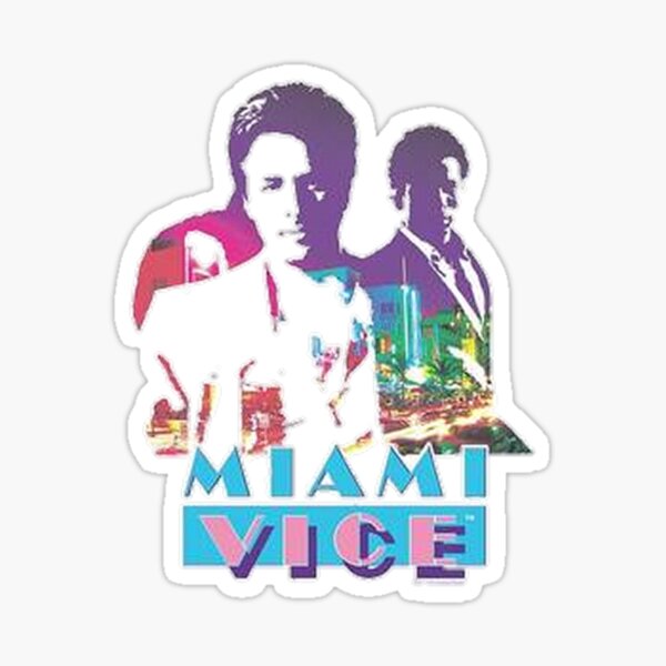 Miami Vice Sticker For Sale By V2711S Redbubble