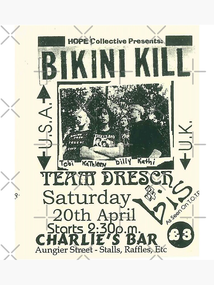 Vintage Hope Collection Presents Bikini Kill Poster For Sale By