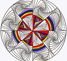 Psychedelic Rainbow by TangleCrazed
