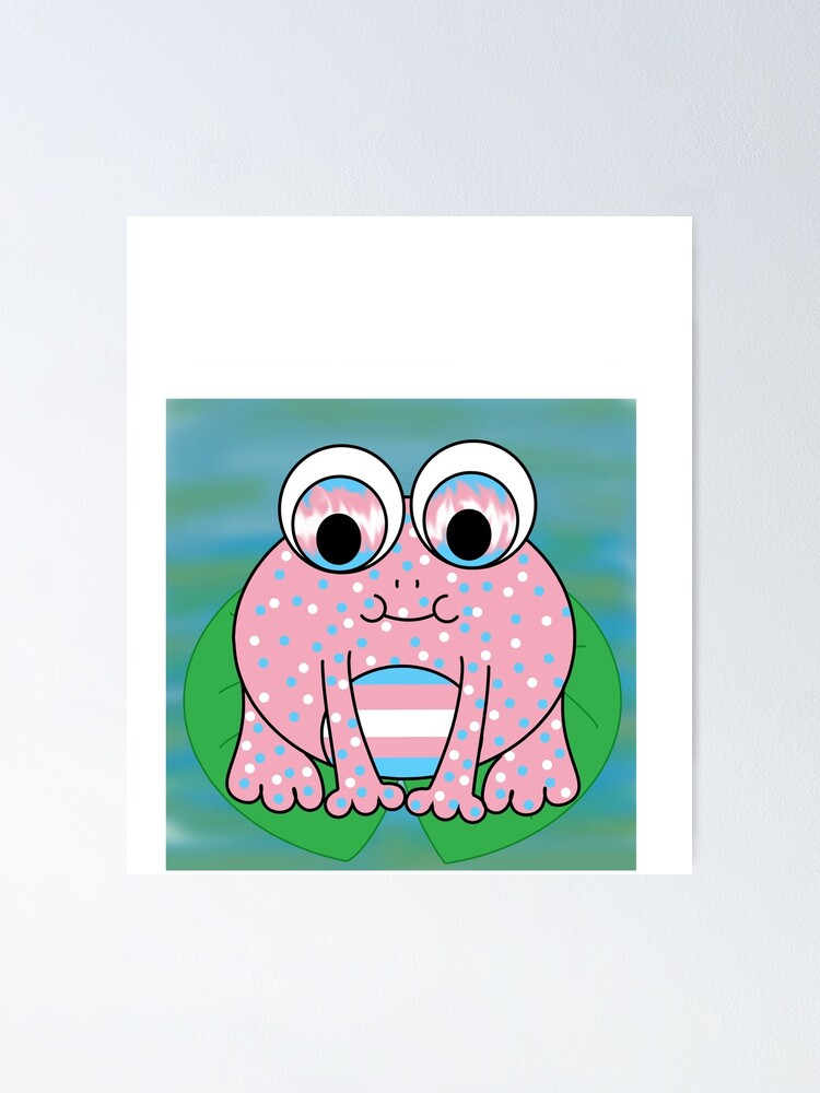 Transgender Frog Poster By Tonyal Redbubble