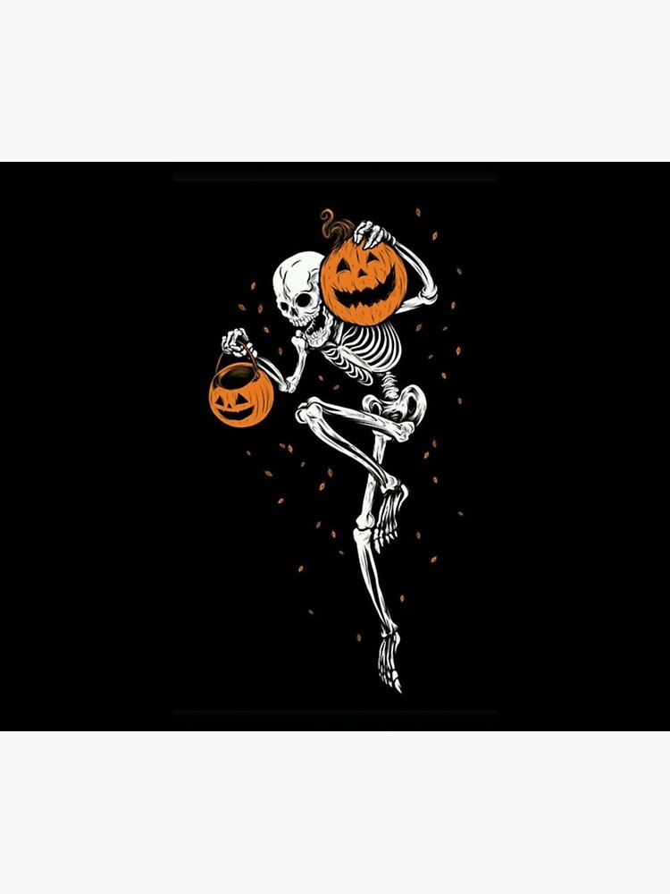 Skeleton With Jack O Lanterns Sticker For Sale By Mdancer Redbubble