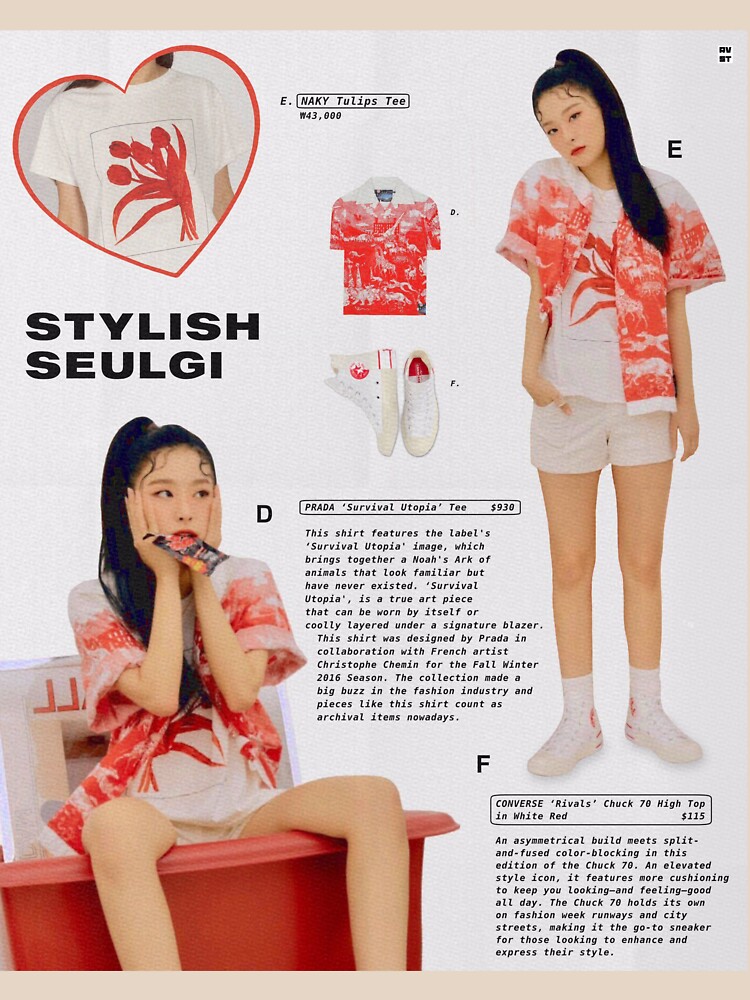 RV Seulgi Aesthetic Y2k Style Magazine T Shirt For Sale By