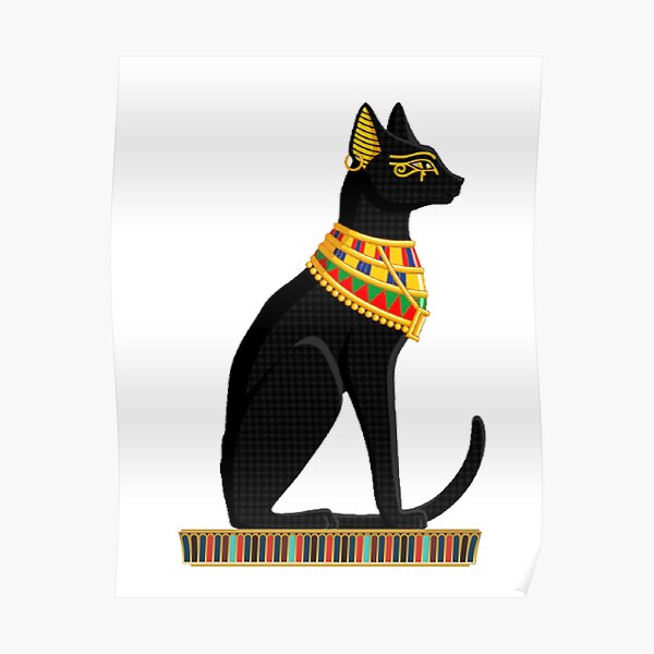 Bast Cat Goddess Pussy Mom Gift Poster For Sale By Nwidas Redbubble