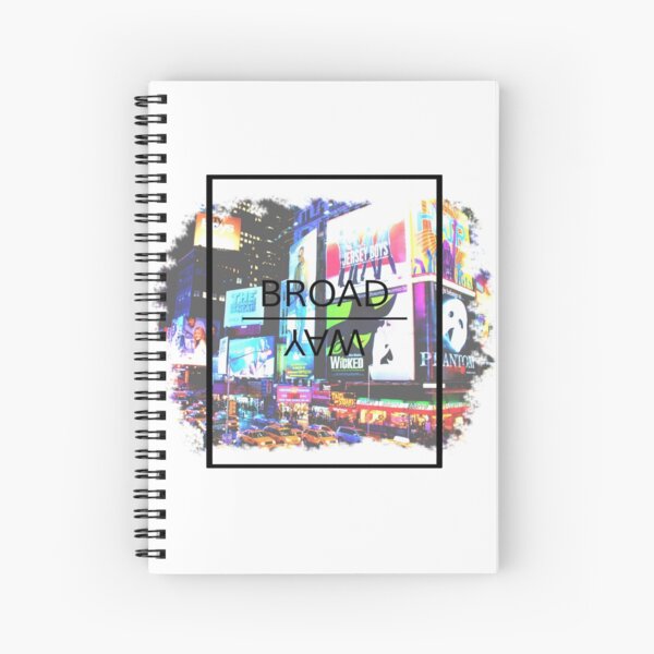 Broadway Aesthetic Spiral Notebook For Sale By Dangerpath Redbubble