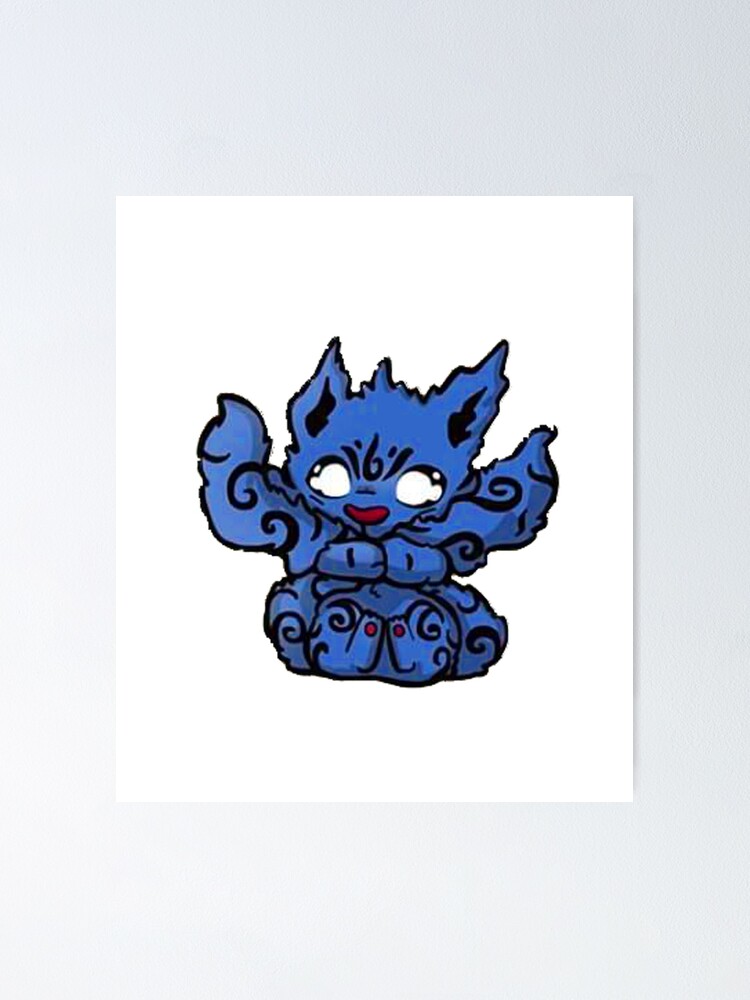 Cute Matatabi Two Tails Poster For Sale By Ozd Artdesign Redbubble