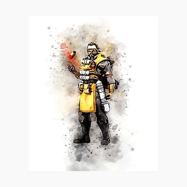 Apex Legends Caustic Watercolor Splash Photographic Print By Splash