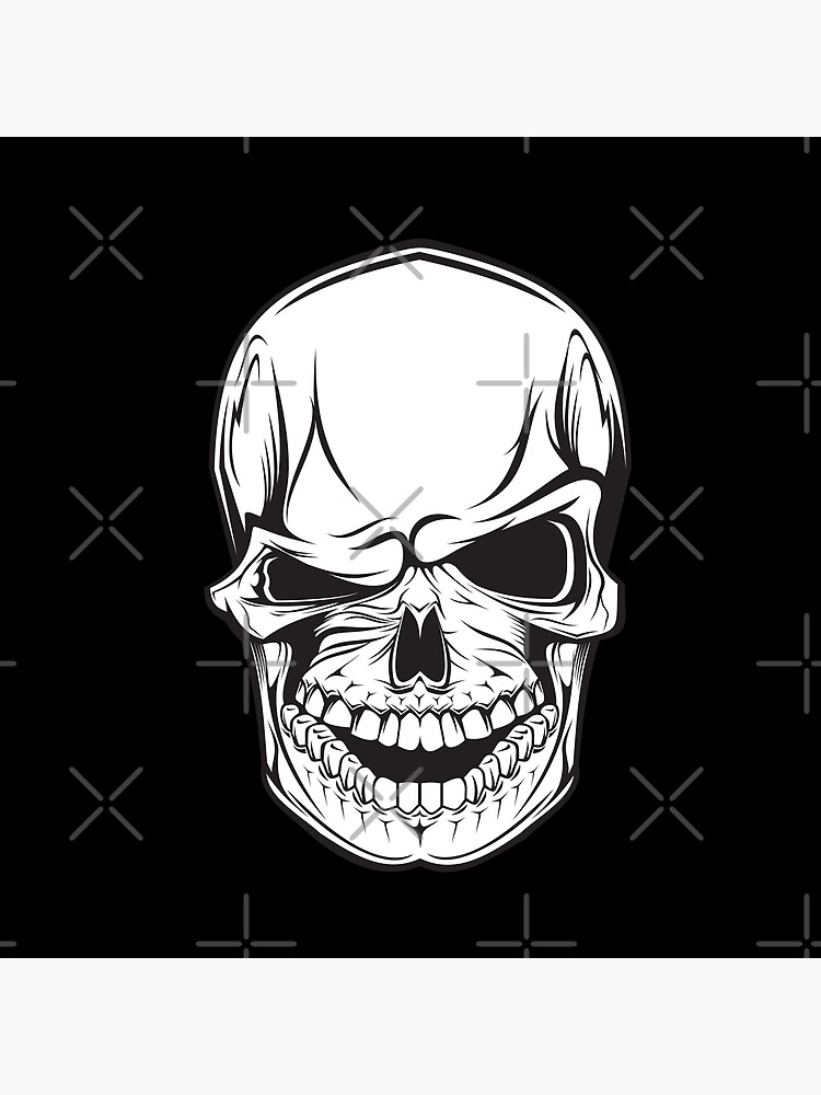 Winking Skull Skeleton Poster By Designs U Redbubble