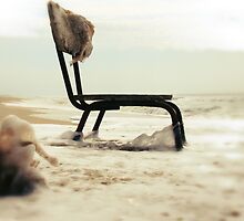 Chair at the sea by kitaro