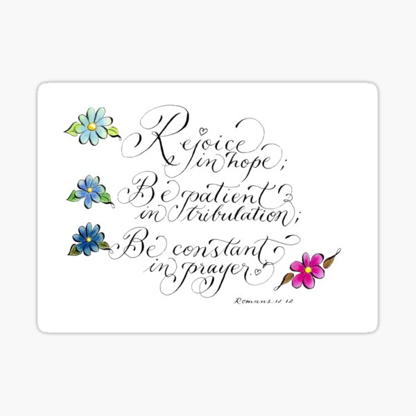 Rejoice In Hope Sticker For Sale By Melgoza Redbubble