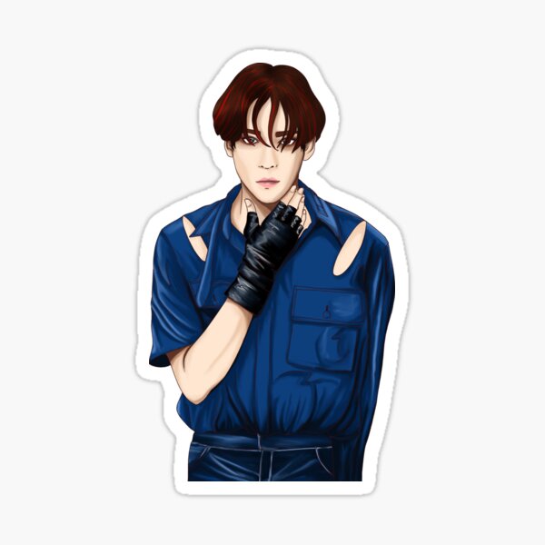 Yunho Dejavu Fan Art Sticker For Sale By BlotsAndPrints Redbubble