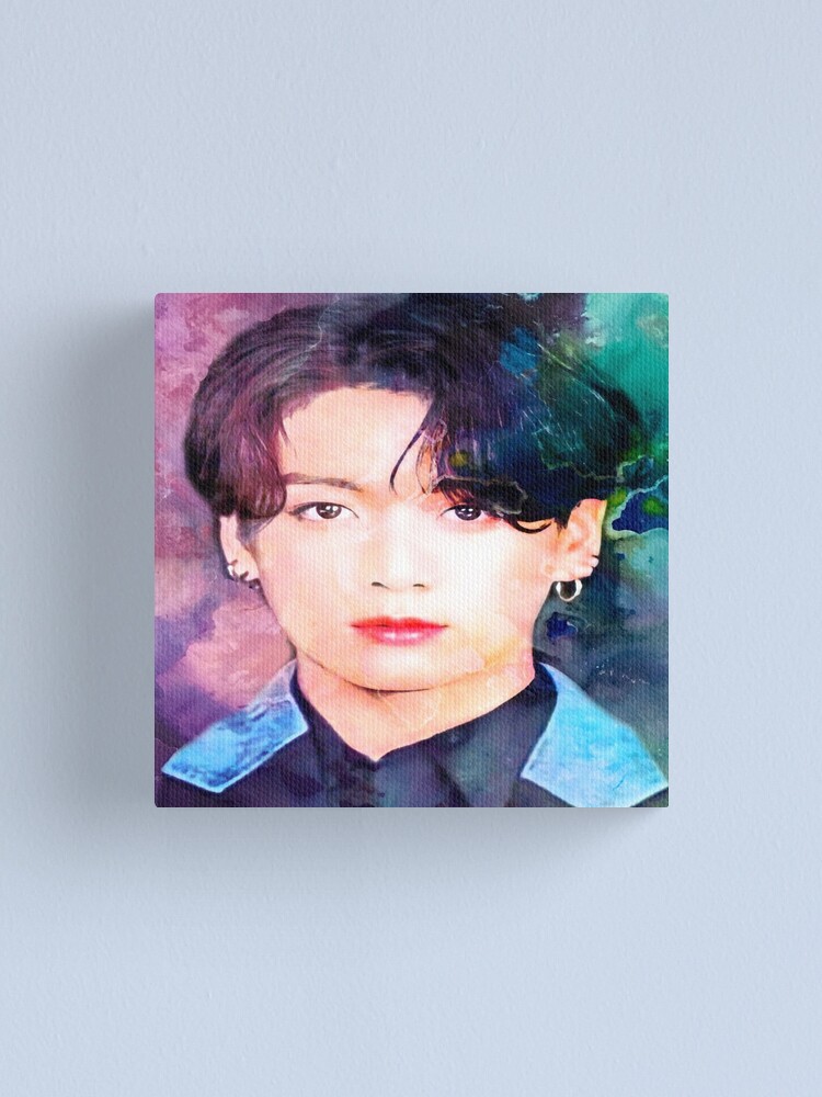 Bts Jungkook Fan Art Canvas Print For Sale By Btsfanworld Redbubble