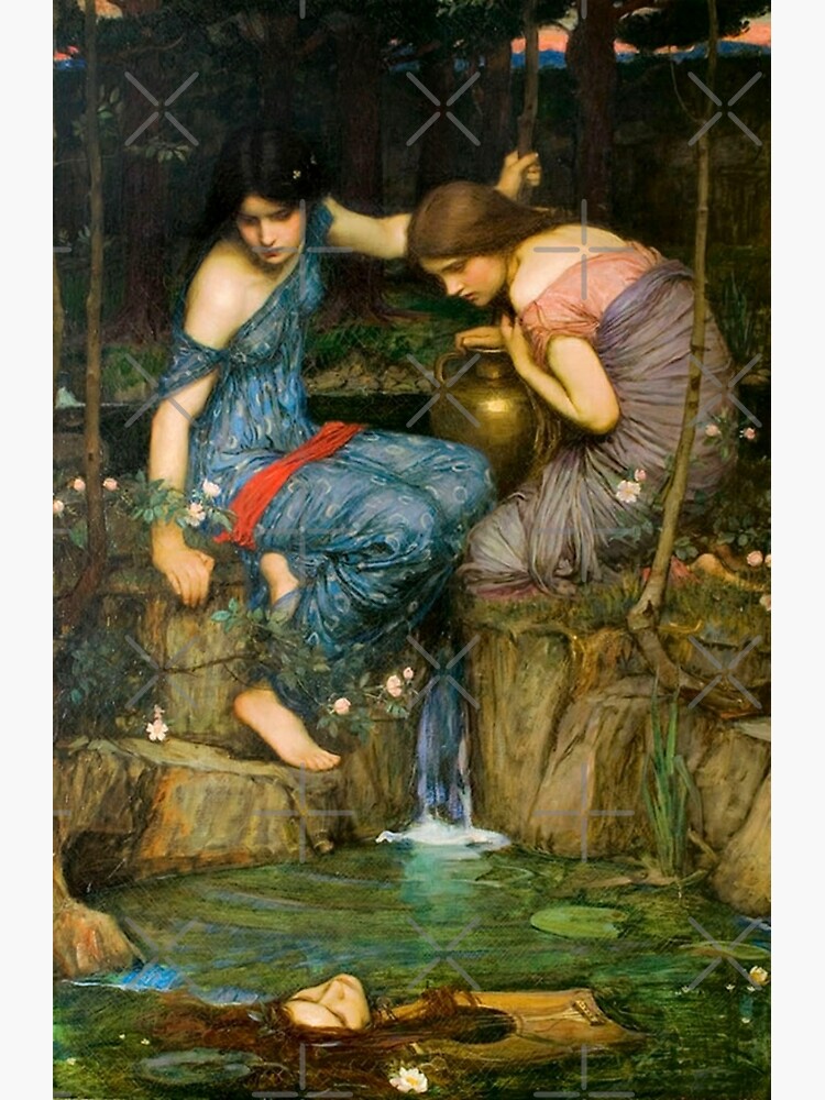 John William Waterhouse Nymphs Finding The Head Of Orpheus Poster