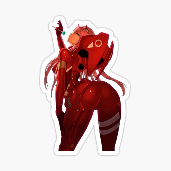 Sexy Zero Two Darling In The Franxx Lewd Ass Hot Sticker For