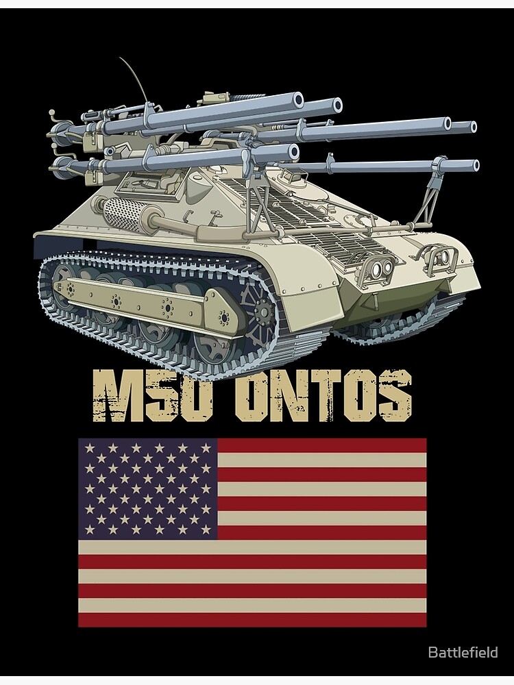 M50 Ontos Multiple 106 Mm Anti Tank Vehicle American Flag Gifts