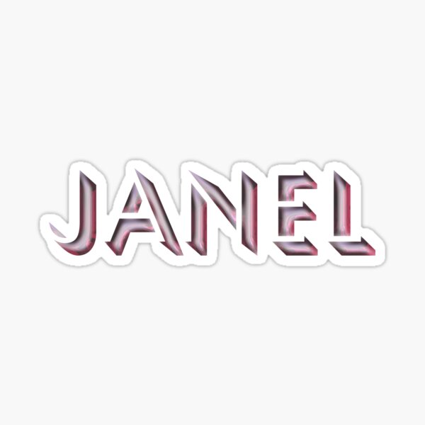 Janel Sticker For Sale By Melmel9 Redbubble