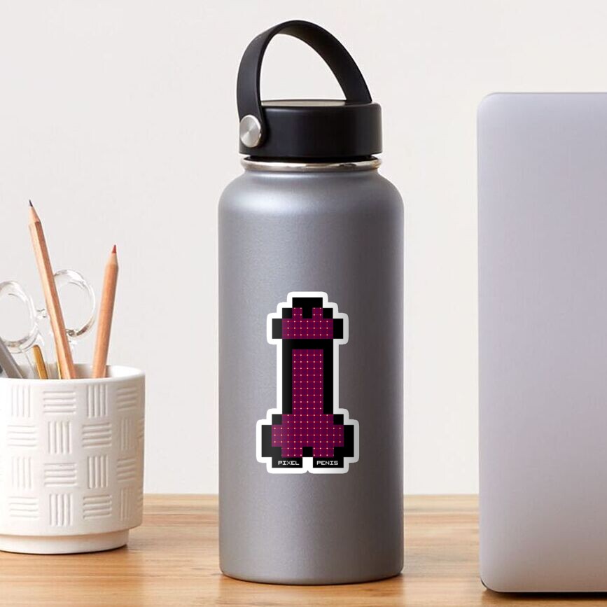 Pixel Penis Illusion Ii Sticker For Sale By Pixel Penis Redbubble