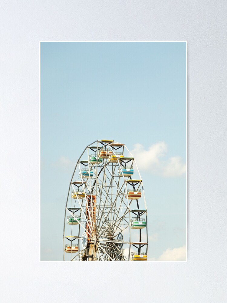 Ferris Wheel Poster For Sale By ThiRArts Redbubble