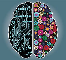Left and right brain by BlueLela