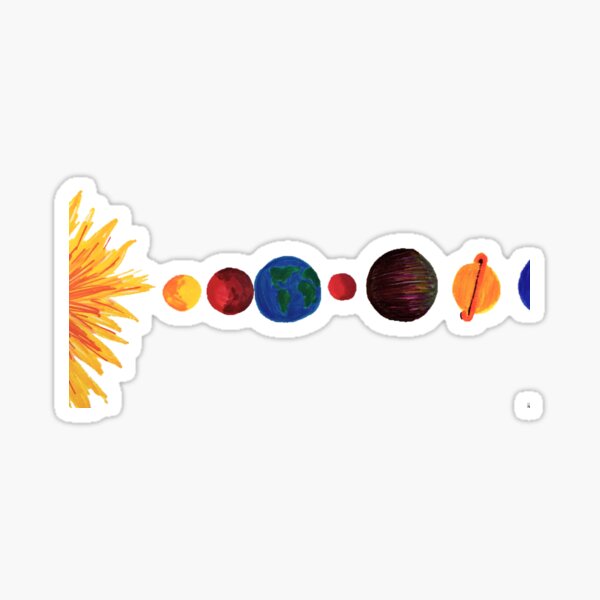 Planets Sticker For Sale By Arielcadoff Redbubble