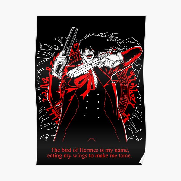 Hellsing Alucard Poster For Sale By Nostalgic Bae Redbubble