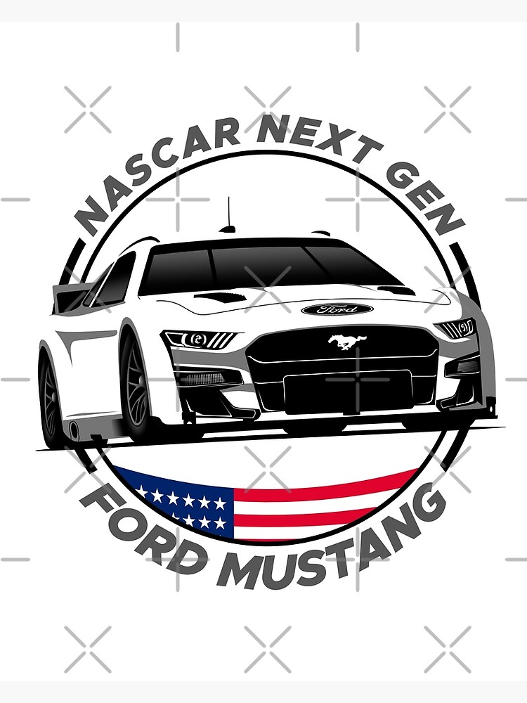 Ford Mustang Next Gen Patriotic Poster For Sale By Dibujoa Store