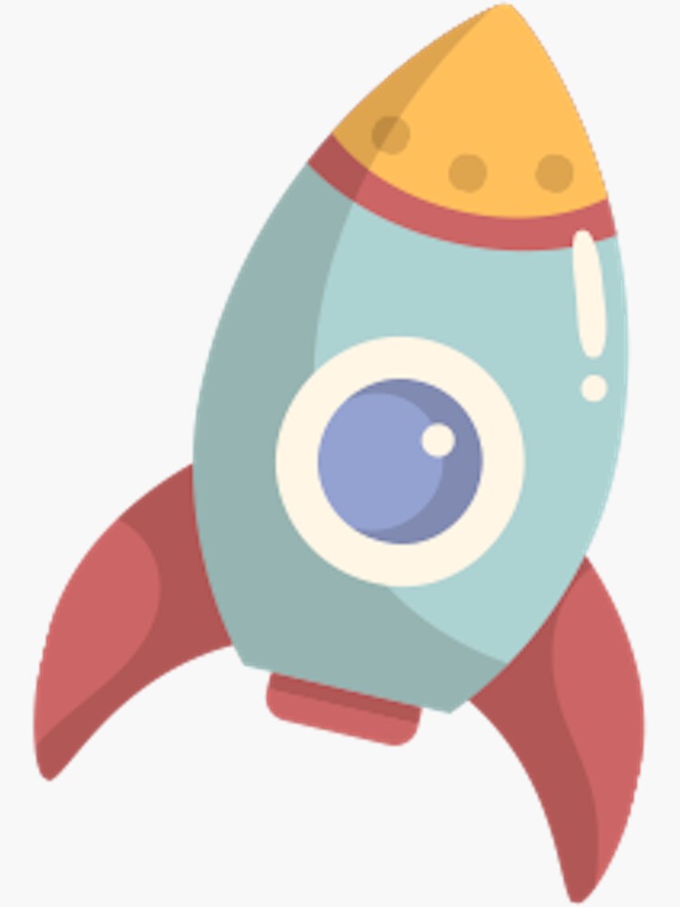 Alien Rocketship From The Future Sticker For Sale By Charcado Redbubble