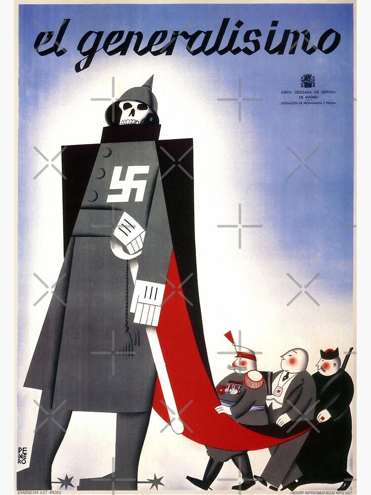 Póster El Generalisimo cartel propagandístico de la Guerra Civil