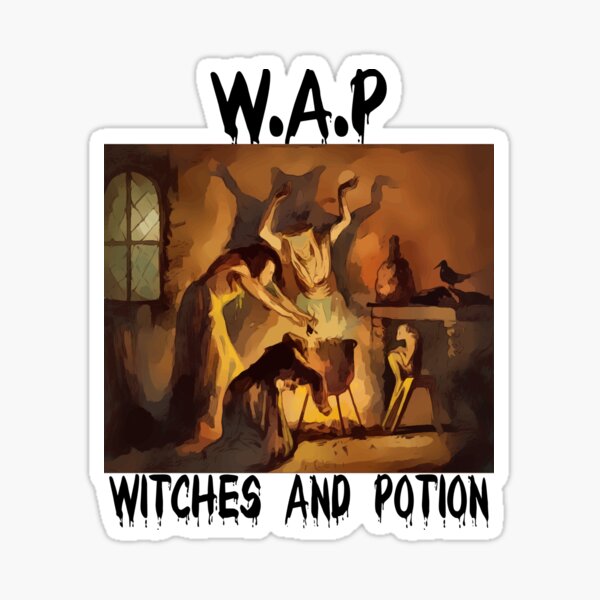 WAP Witches And Potions Sticker For Sale By Cerebration Redbubble