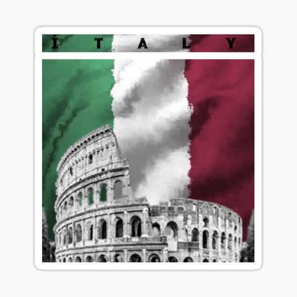 Italy Flag Sticker For Sale By Jaml Redbubble