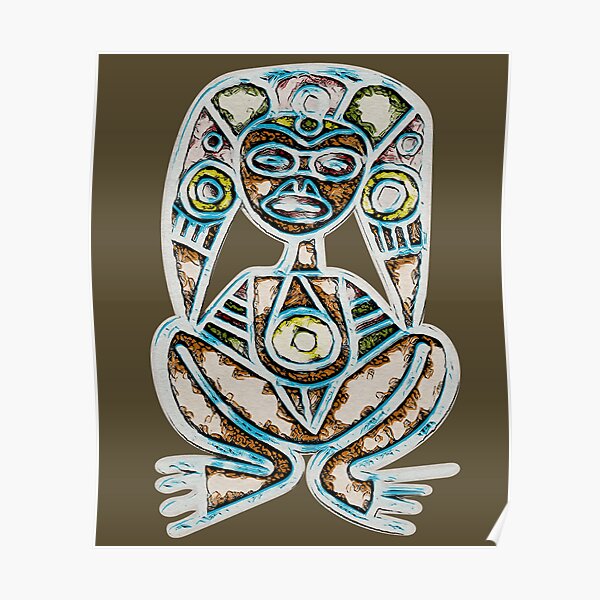 Atabey Indigenous Taino Symbols Puerto Rico Poster For Sale By