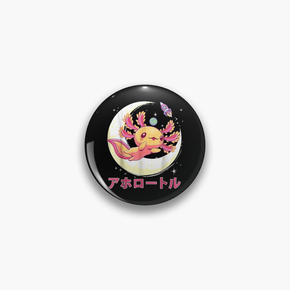 Goth Pastel Axolotl Kawaii Japanese Anime Aesthetic Pin For Sale By