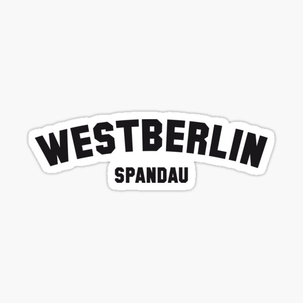 SPANDAU Sticker By Eyesblau Redbubble