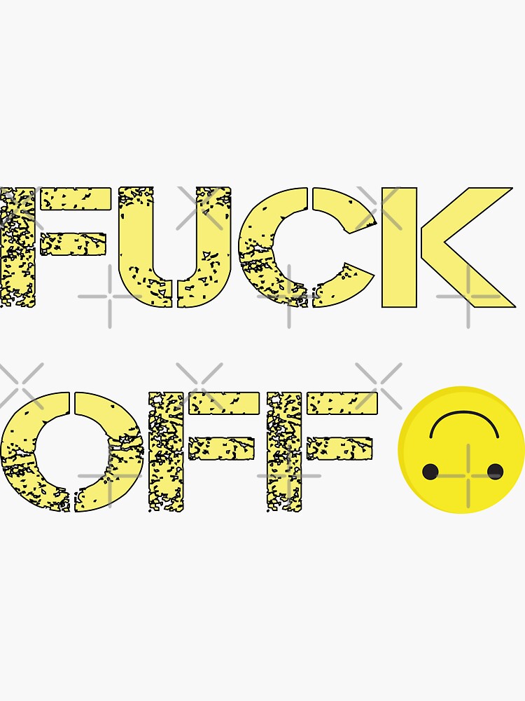 Fuck Off Emoji Sticker For Sale By Misskholeta Redbubble