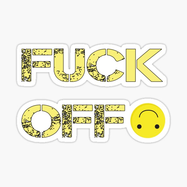 Fuck Off Emoji Sticker For Sale By Misskholeta Redbubble