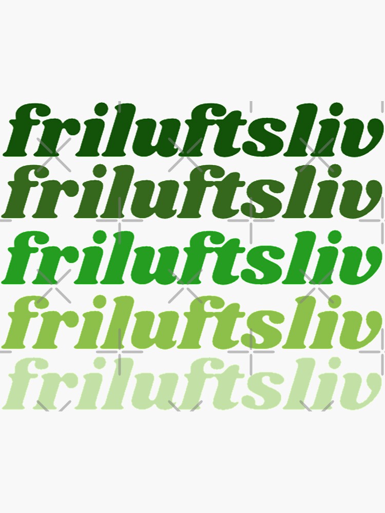 Friluftsliv Sticker For Sale By Radiantdark Redbubble