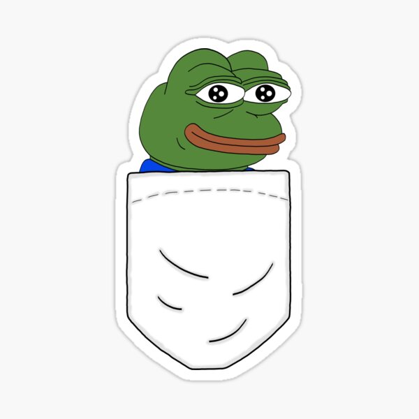 Feelsokayman Twitch Emote In A Pocket Sticker For Sale By Danshistore Redbubble