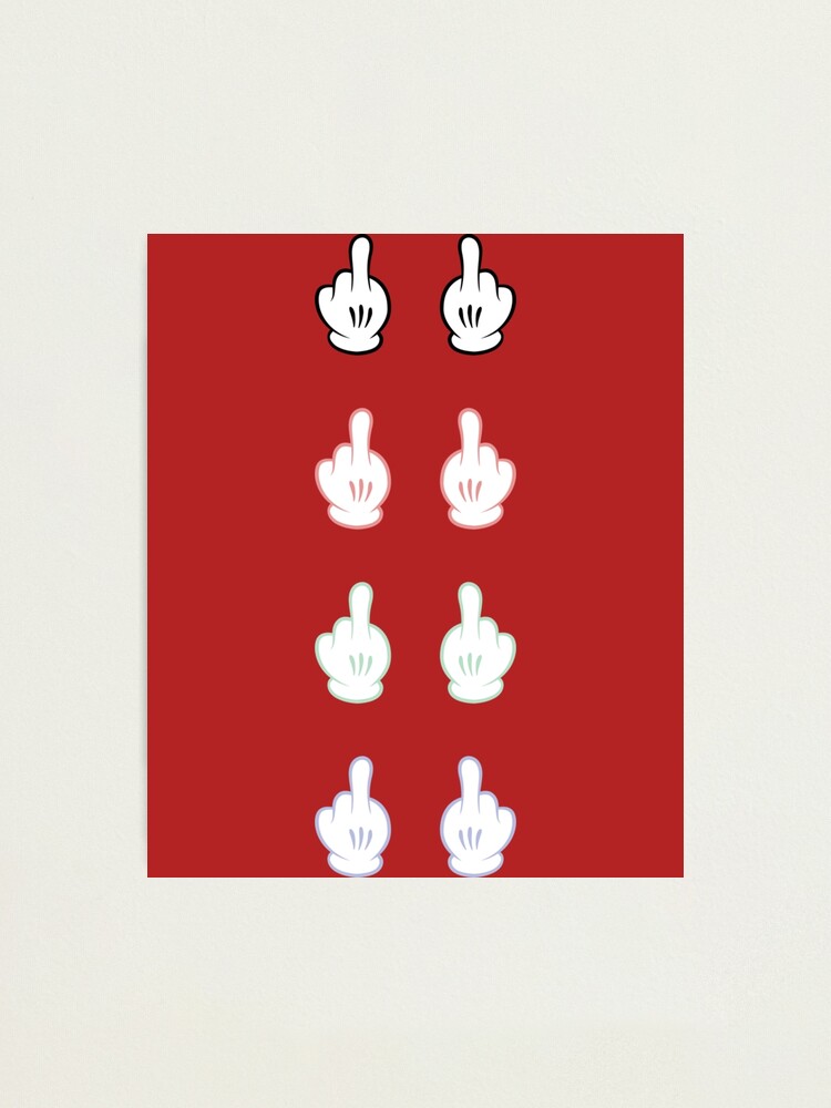 Cartoon Fuck You Emoji Photographic Print For Sale By Tedglobal