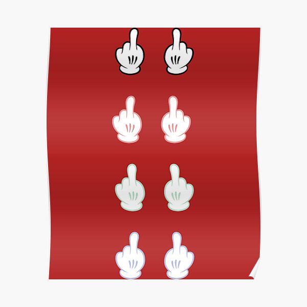 Cartoon Fuck You Emoji Poster For Sale By TEDGLOBAL99 Redbubble