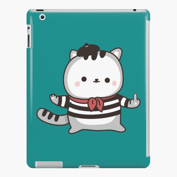 French Cute Kawaiicat Fuck Off Emoji IPad Case Skin By TEDGLOBAL99