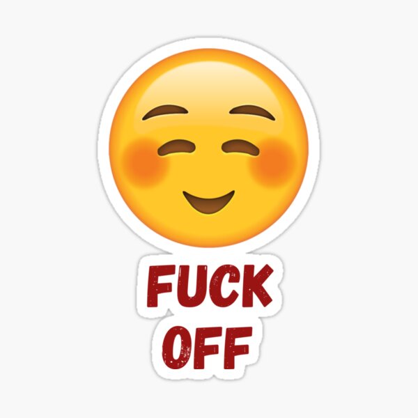 Fuck Off Emoji Sticker For Sale By Tedglobal Redbubble