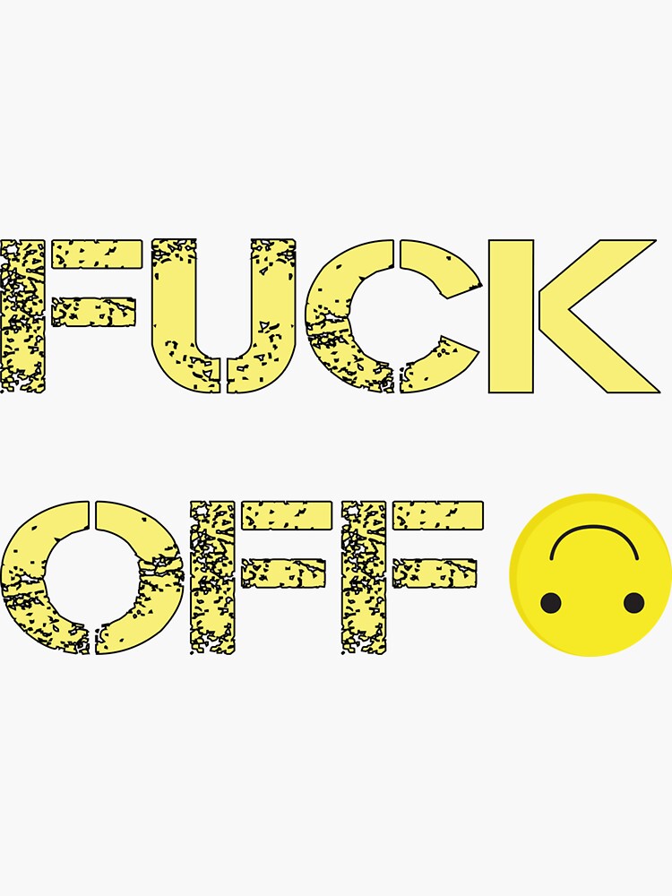 Fuck Off Emoji Sticker For Sale By Tedglobal Redbubble