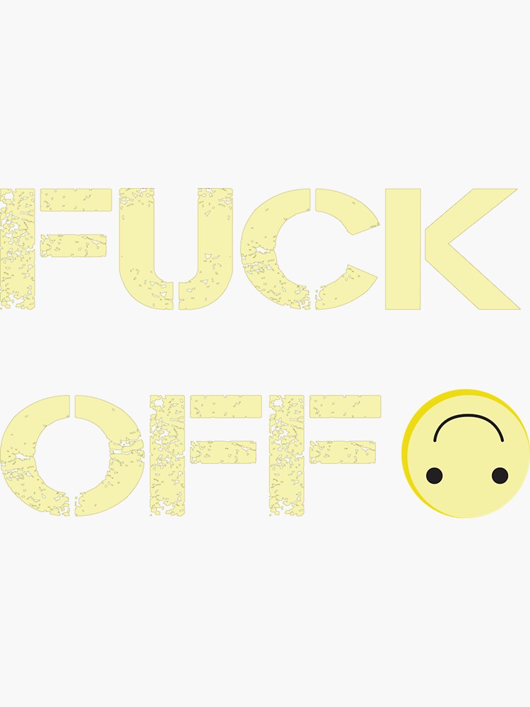 Fuck Off Emoji Sticker For Sale By Tedglobal Redbubble