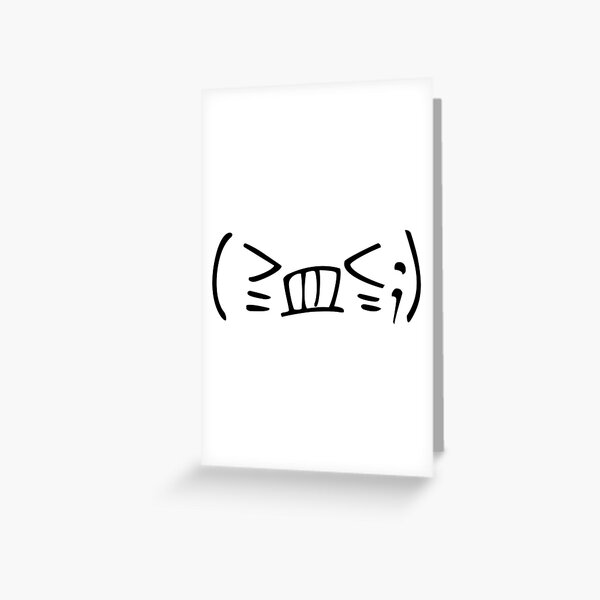 Fuck Off Emoji Kaomoji Emoticon Greeting Card For Sale By