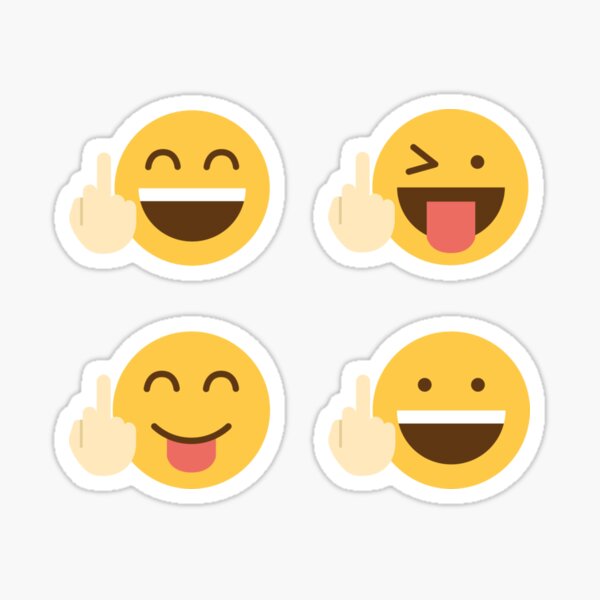 Fuck Off Emoji Pack Sticker For Sale By Theplaguestore Redbubble