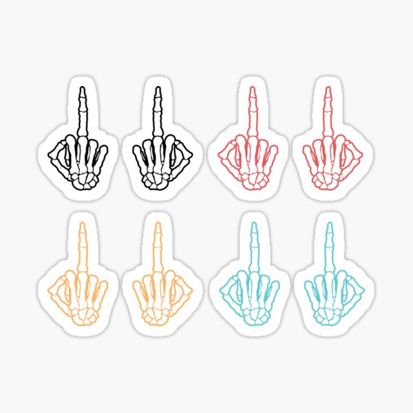 Fuck You Emoji Sticker For Sale By Theplaguestore Redbubble