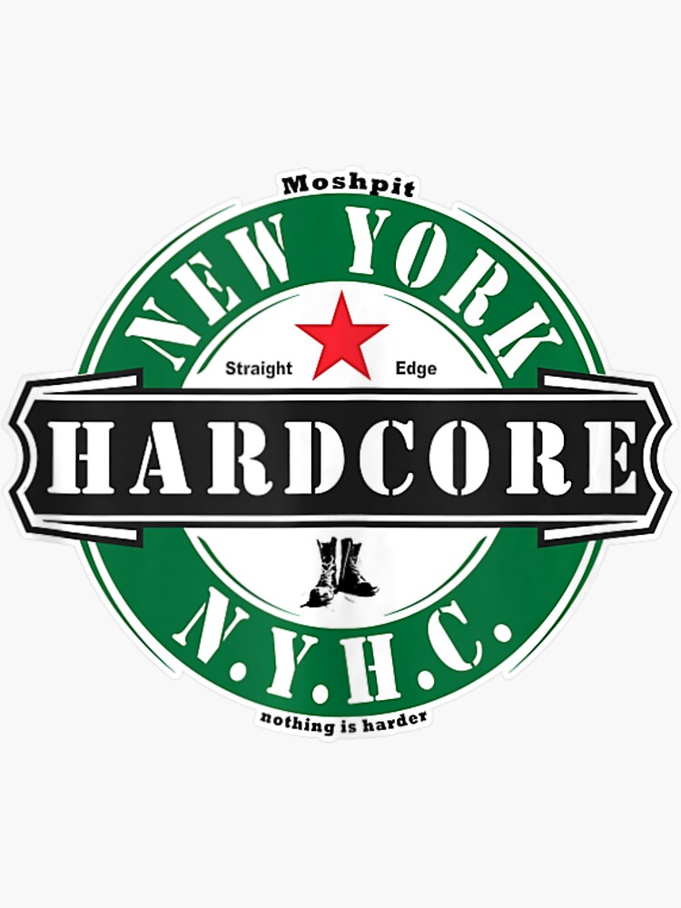 New York Hardcore Nyhc Usa Straight Edge X Vegan Moshpit Sticker For